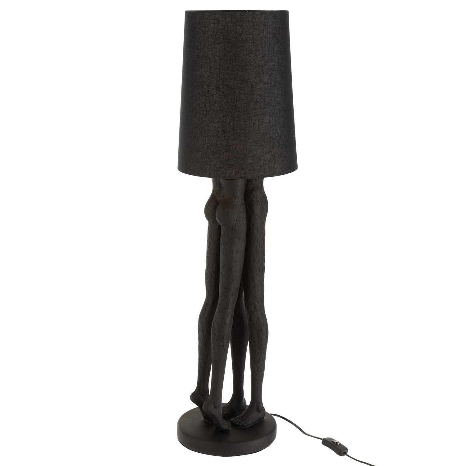 Lamp Koppel Poly Zwart - Tafellamp - J-Line - livinglovely.nl