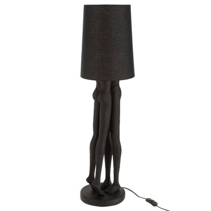 Lamp Koppel Poly Zwart - Tafellamp - J-Line - livinglovely.nl