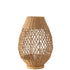 Lamp Metaal Getwist Donker Naturel Large - Tafellamp - J-Line - livinglovely.nl