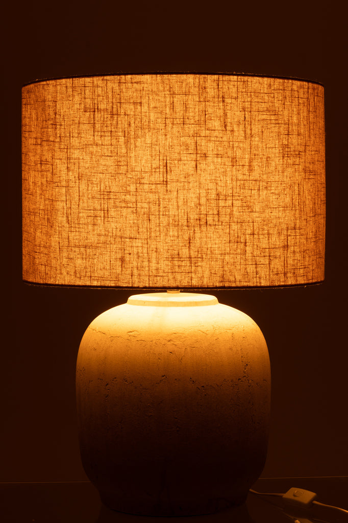 Lamp Mia Terracotta Large J-Line - Tafellamp - J-Line - livinglovely.nl