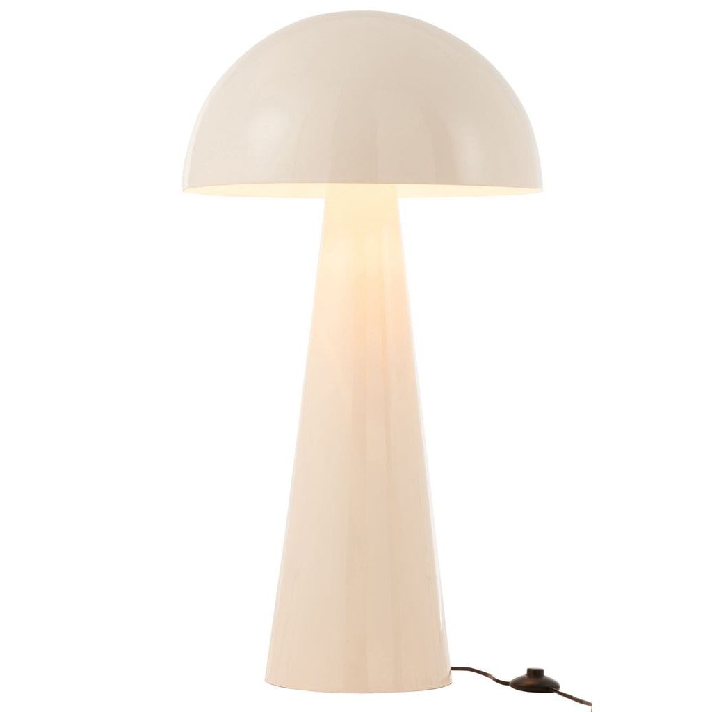 Lamp Paddenstoel Metaal Blinkend Wit Extra Large J-Line