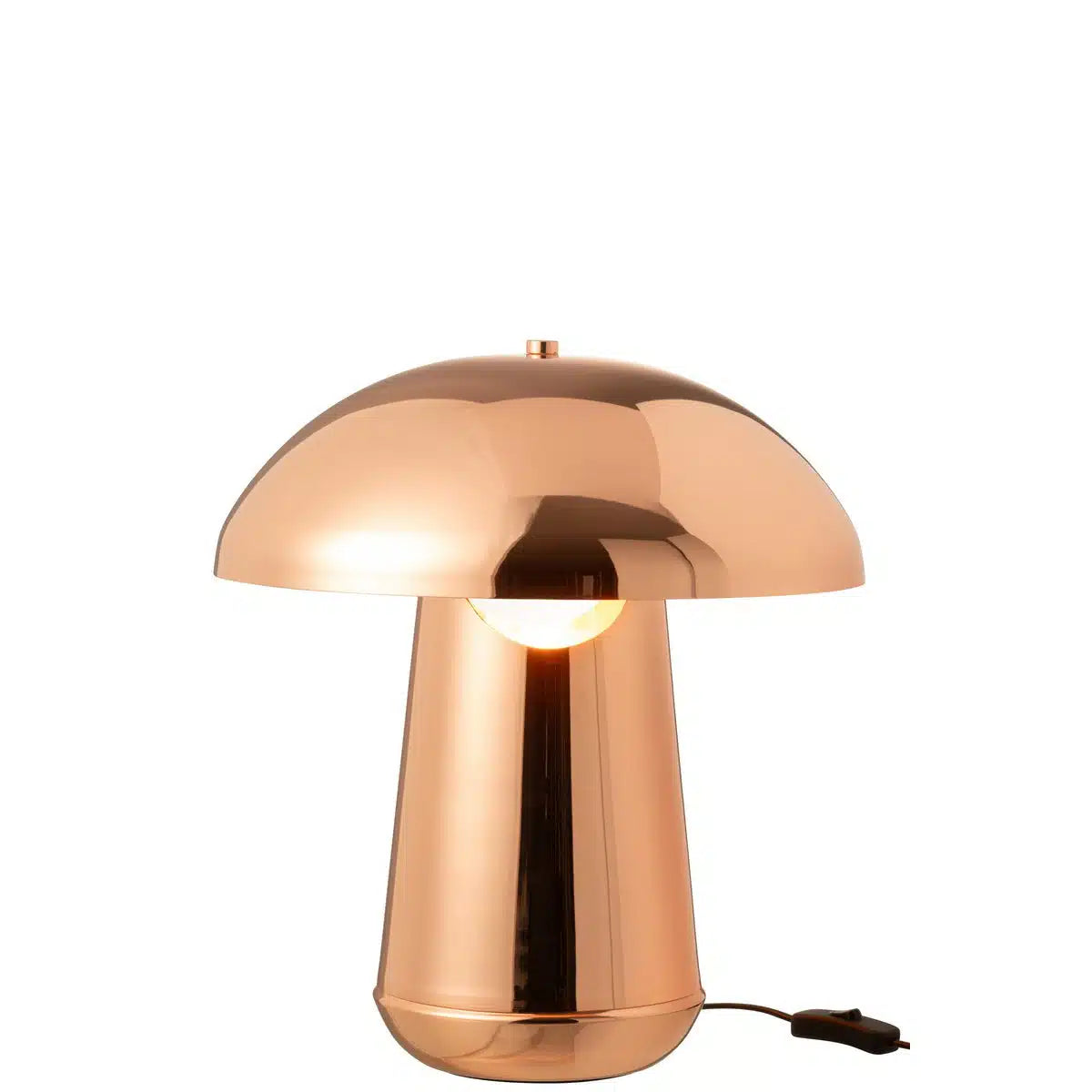 Lamp Paddenstoel Metaal Koper - Tafellamp - J-Line - livinglovely.nl