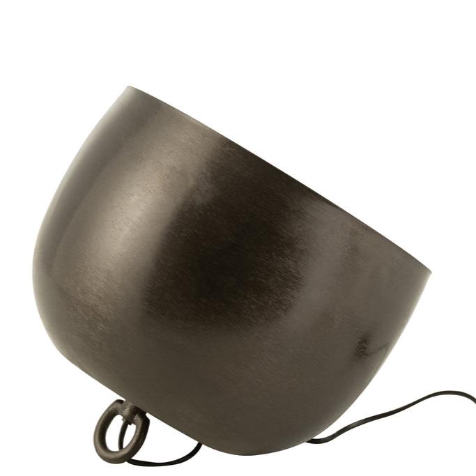 Lamp Rond Metaal Zwart - Tafellamp - J-Line - livinglovely.nl
