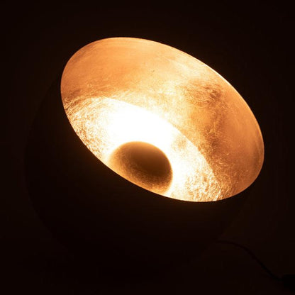 Lamp Rond Metaal Zwart - Tafellamp - J-Line - livinglovely.nl