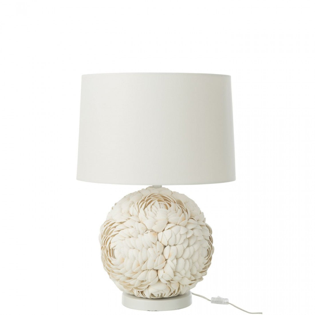 Lampe Shell White Large - Tischleuchte - J-Line - livinglovely.de