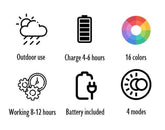 Lamp Steen Buiten Led Plastiek Mix Small - Outdoor-verlichting - J-Line - livinglovely.nl