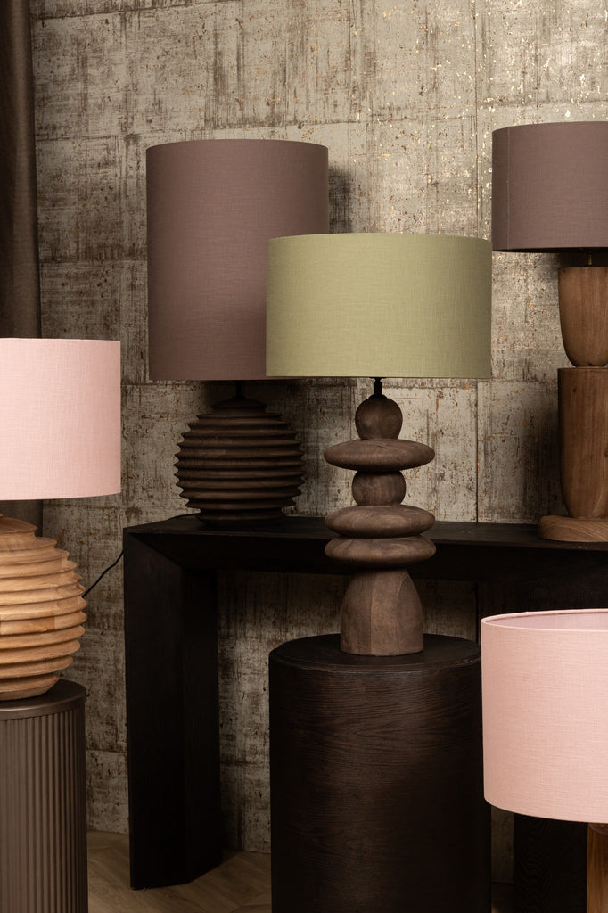 Lampenkap Rivvo - 40x40x24 cm - Katoen - Groen PTMD - Lampenkap - PTMD - livinglovely.nl