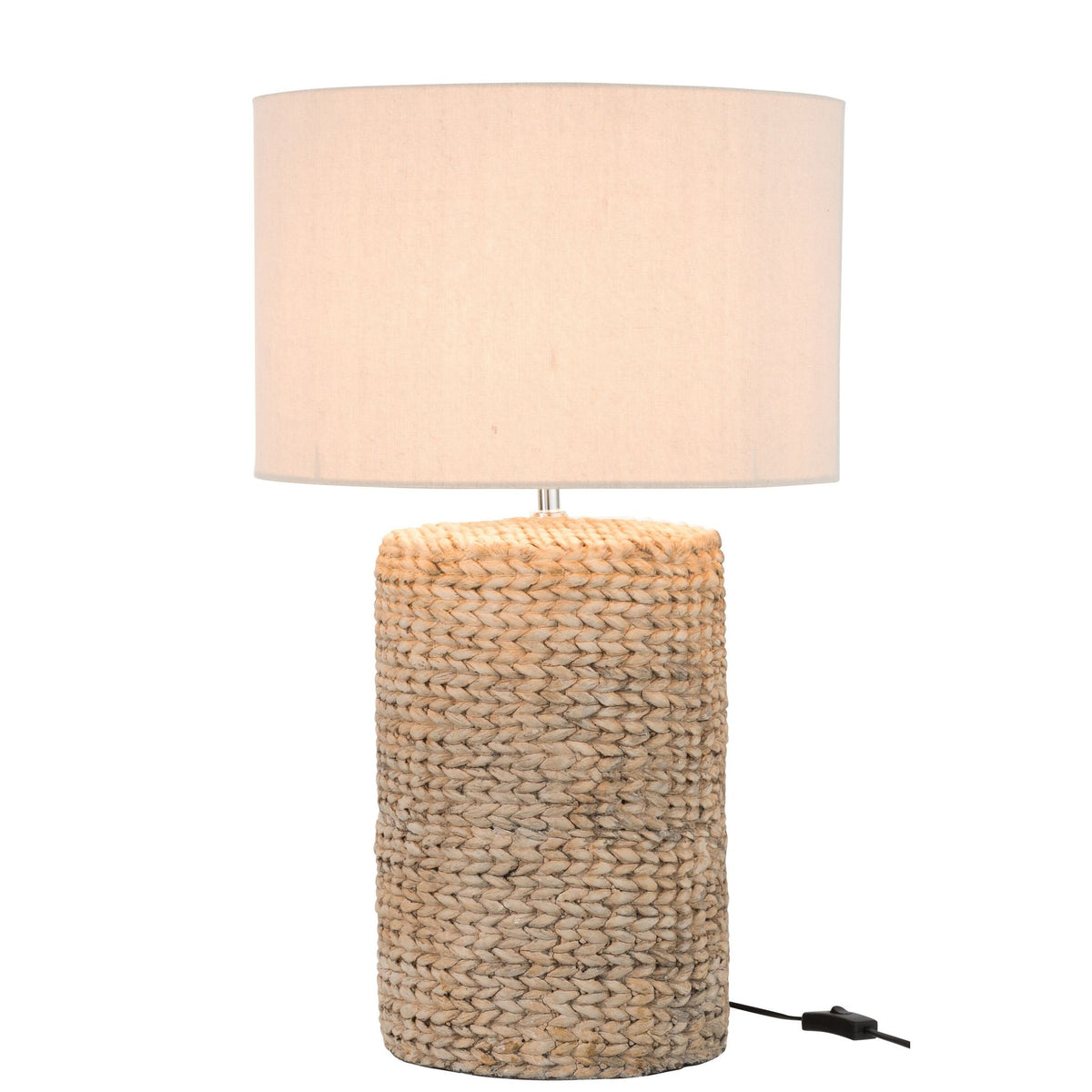 Lampvoet + Kap Dik Vlecht Beton/Katoen Naturel L J-Line