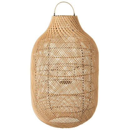 Lantaarn Cylinder XL Rotan Naturel - Lantaarn - J-Line - livinglovely.nl