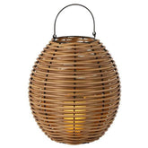 Lantaarn Gewoven Led Naturel Medium - Lantaarn - J-Line - livinglovely.nl