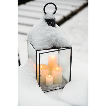 Laterne Hagrid Glas/Eisen Schwarz L36cm x B36cm x H85cm J-Line