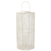 Lantaarn Metaal Mat Wiit Large - Lantaarn - J-Line - livinglovely.nl