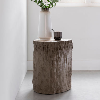MUST Living Bijzettafel Rocca Versteend Hout