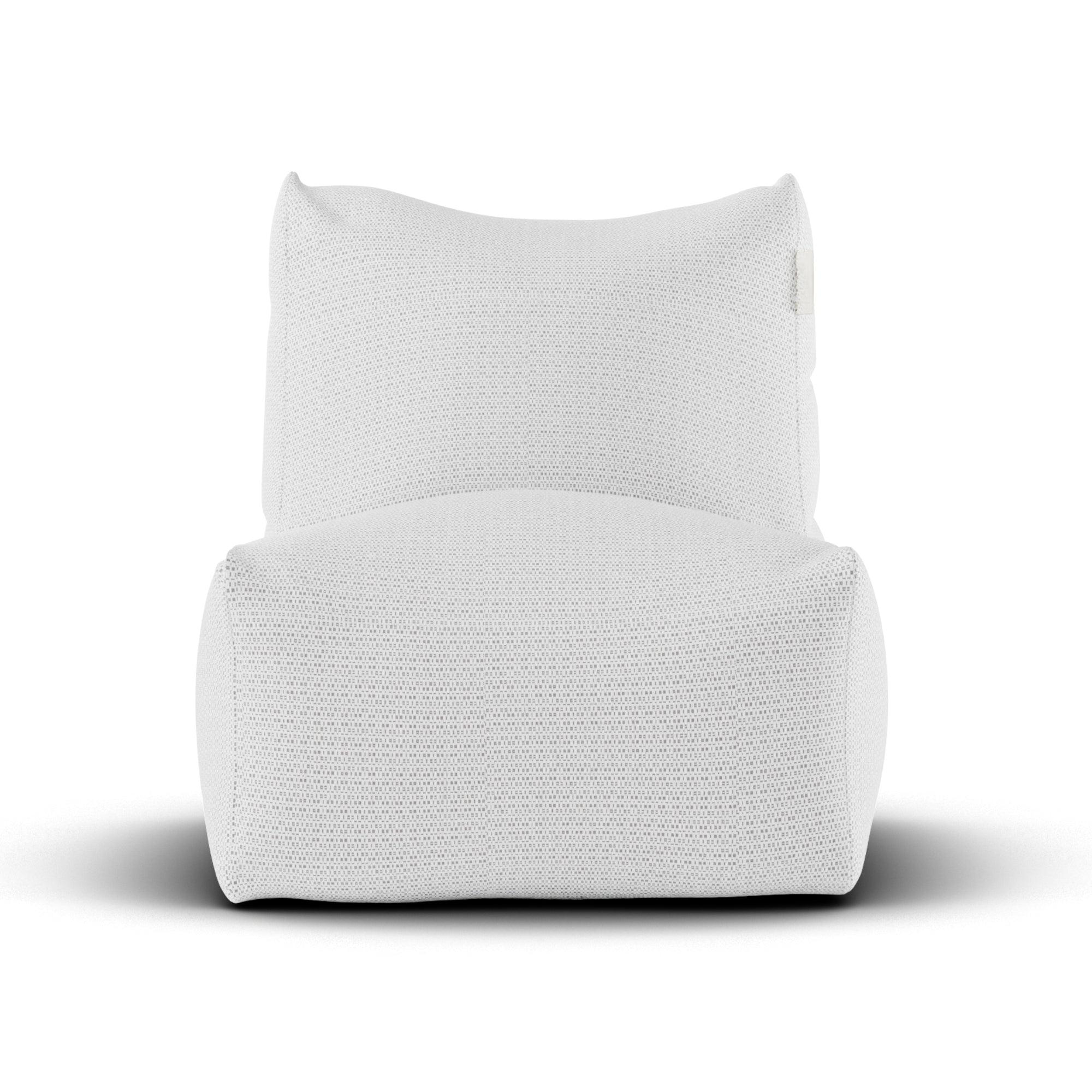 Laui Lounge™ SeatXL + Pouf - White - Loungestoel - Laui Lounge - livinglovely.nl