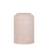 Lavada pot medium van PTMD, hoge beige plantenpot van plaatijzer met strepen