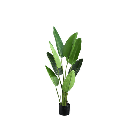 Leaves Plant Green PE Real Touch Strelitzia S 77x56x117cm PTMD - Kunstplant - PTMD - livinglovely.nl