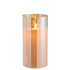 Ledlamp Blinkend Glas Goud Medium - LED Kaars - J-Line - livinglovely.nl