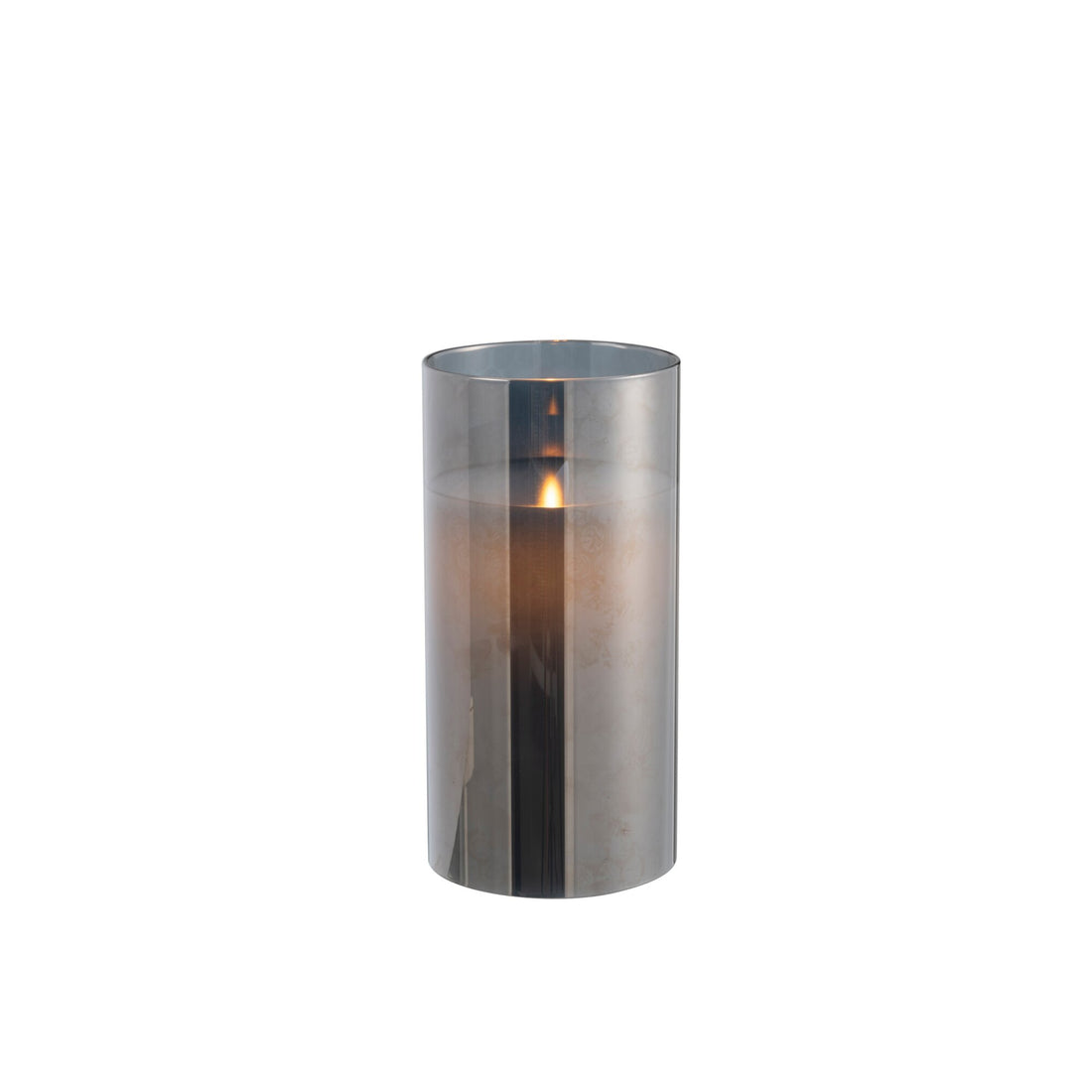 LED-Lampe Blinkendes Glas Grau Medium