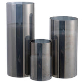 Ledlamp Blinkend Glas Grijs Small - LED Kaars - J-Line - livinglovely.nl