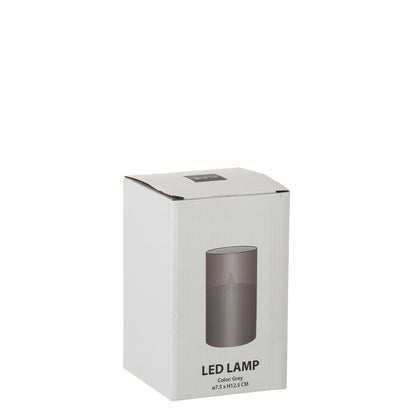 Ledlamp Blinkend Glas Grijs Small