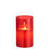 Ledlamp Blinkend Glas Rood Small - LED Kaars - J-Line - livinglovely.nl