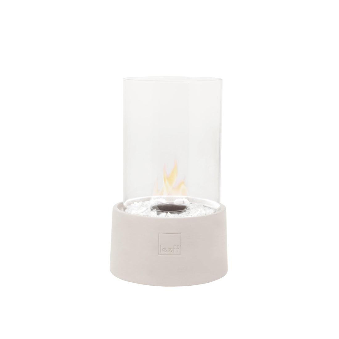 Leeff Stonefire White - Feuerstelle für draußen - LEEFF - livinglovely.co.uk