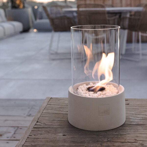 Leeff Stonefire White - Feuerstelle für draußen - LEEFF - livinglovely.co.uk