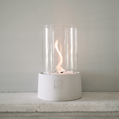 Leeff Stonefire White - Feuerstelle für draußen - LEEFF - livinglovely.co.uk