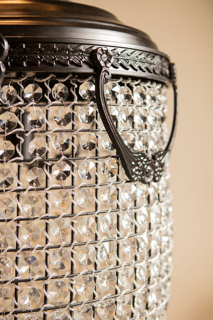 Lidde Crystal Oval Chandelier Lamp Classic L 46x46x82cm PTMD - Hanglamp - PTMD - livinglovely.nl