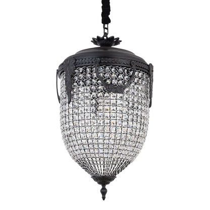 Lidde Crystal Oval Chandelier Lamp Classic L 46x46x82cm PTMD - Hanglamp - PTMD - livinglovely.nl