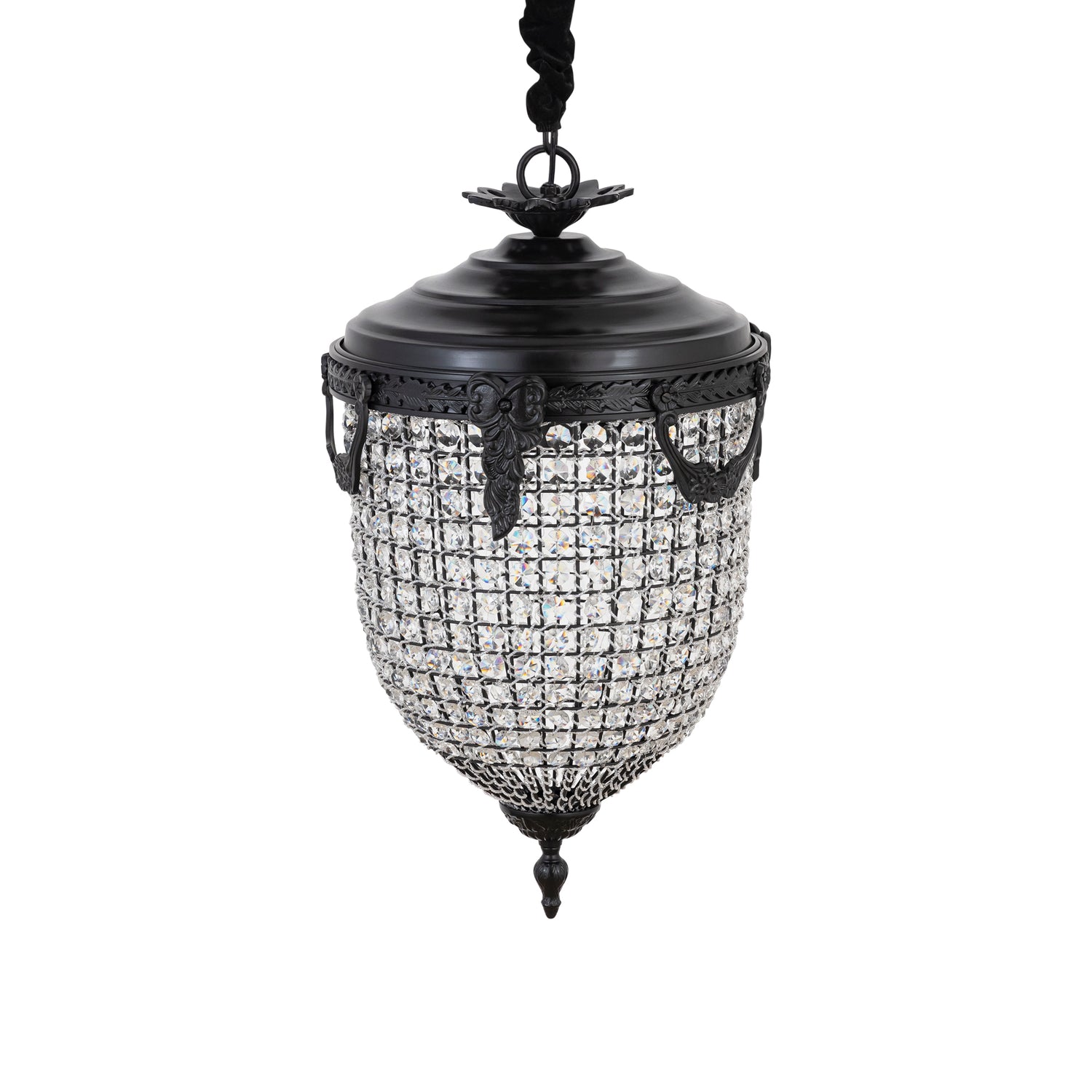 Lidde Crystal Oval Chandelier Lamp Classic S 37x37x70cm PTMD - Hanglamp - PTMD - livinglovely.nl