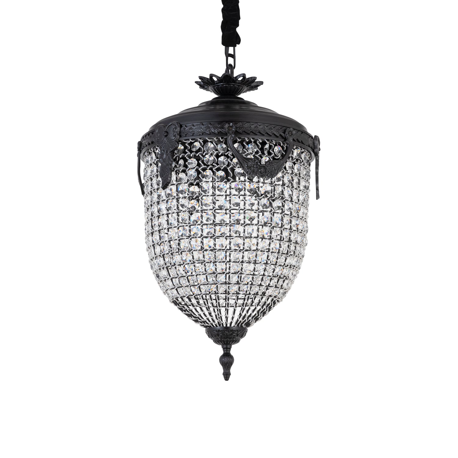 Lidde Crystal Oval Chandelier Lamp Classic S 37x37x70cm PTMD - Hanglamp - PTMD - livinglovely.nl