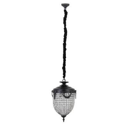 Lidde Crystal Oval Chandelier Lamp Classic S 37x37x70cm PTMD - Hanglamp - PTMD - livinglovely.nl