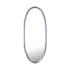 Limera Nickel Alu Oval Mirror Irregular Border M 60x3.5x150cm PTMD - Spiegel - PTMD - livinglovely.nl