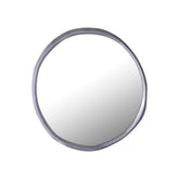 Limera Nickel Alu Round Mirror Irregular Border S 75x2x75 cm PTMD - Spiegel - PTMD - livinglovely.nl