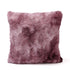 Linde Kussen Burgundy Fluweel 45x45cm van PTMD, vierkant burgundy faux fur sierkussen op witte achtergrond