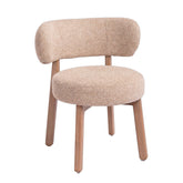 Lior Eetkamerstoel Opulence Taupe van PTMD, ander aanzicht van de taupe opulence bekleding