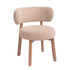 Lior Eetkamerstoel Opulence Taupe van PTMD, ander aanzicht van de taupe opulence bekleding
