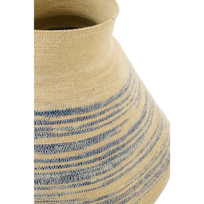 Mand Gestreept Zeegras Naturel/Blauw Large J-Line