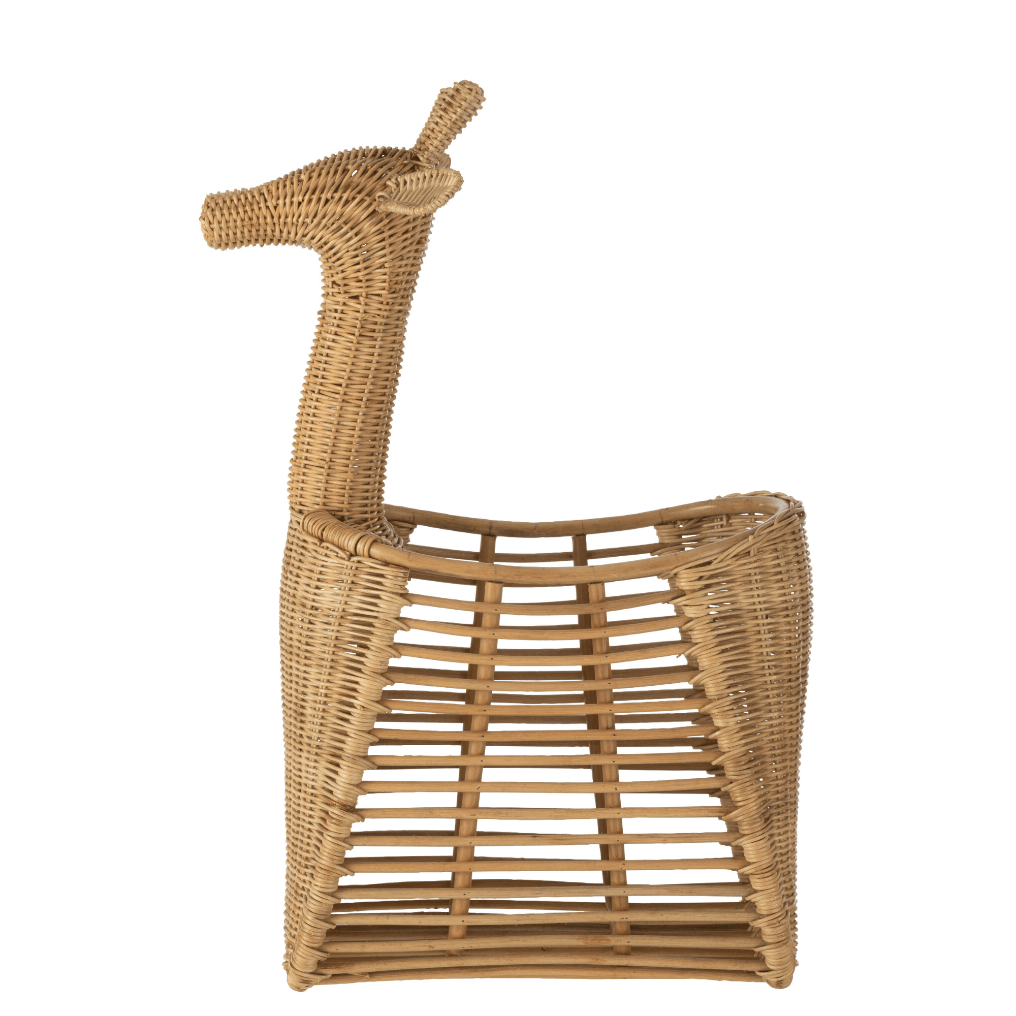 Mand Giraf Rotan Natuur - Mand - J-Line - livinglovely.nl