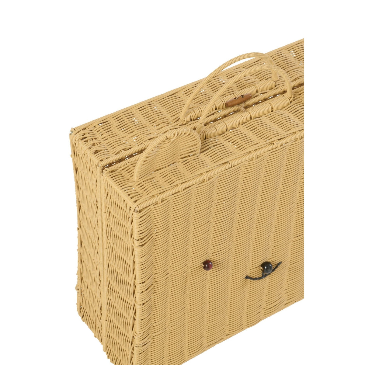 Mand Koffer Kunststof Naturel Large J-Line