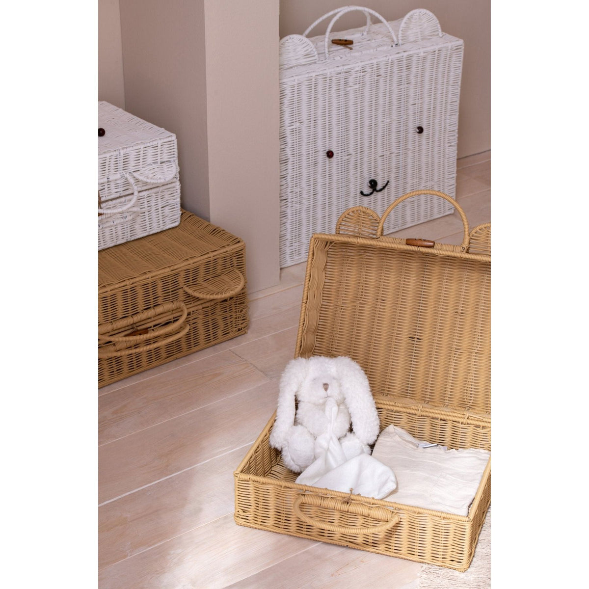 Mand Koffer Kunststof Naturel Small J-Line