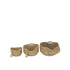 Mand Rond Met Handvat+ Kwast Gras Naturel Set van 3 - Mand - J-Line - livinglovely.nl