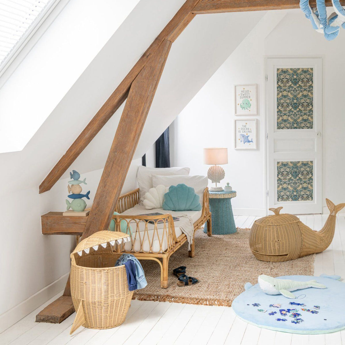 Mand Walvis Kunststof Naturel J-Line