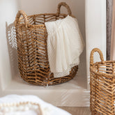 Manden Bananen Bladeren Naturel Set van 3 - Mand - J-Line - livinglovely.nl