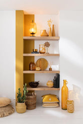 Manden Lucie Raffia Naturel Set van 3 - Mand - J-Line - livinglovely.nl