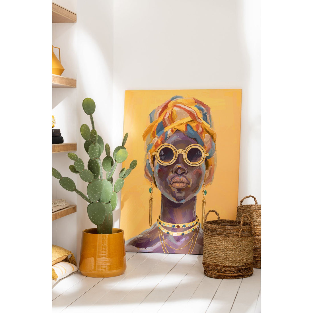 Manden Lucie Raffia Naturel Set van 3 J-Line