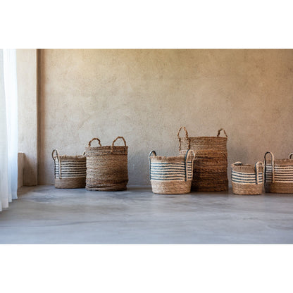 Manden Lucie Raffia Naturel Set van 3 J-Line