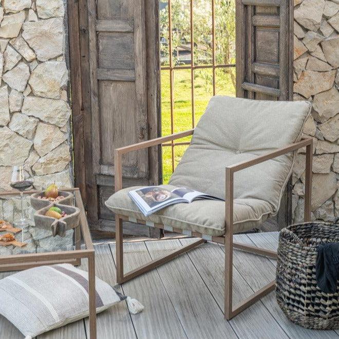 Manden Waterhyacinth Donker Bruin Set van 2 - Mand - J-Line - livinglovely.nl