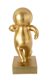 Marcel Wandelend Goudkleurig J-Line - Beeld - J-Line - livinglovely.nl